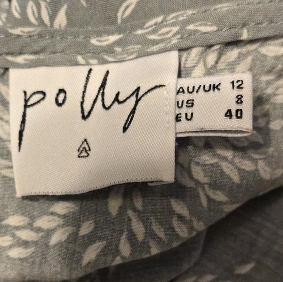 Polly The Louie Romper Sage Size 8 Color Light Gray/White - Picture 13 of 14